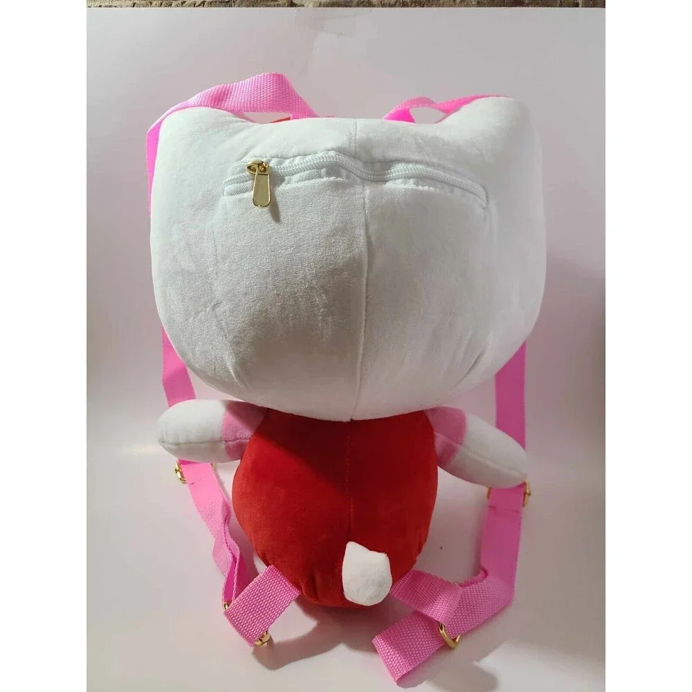 New With Tags Sanrio Hello Kitty Soft Plush Mini Backpack Cuddly Cute 15” Tall